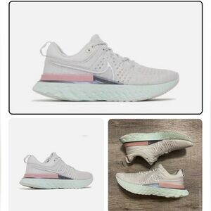 Nike React Infinity Run FK 2 - Platinum Tint and Pink